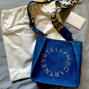 Stella McCartney Mini Eco Logo denim crossbody bag